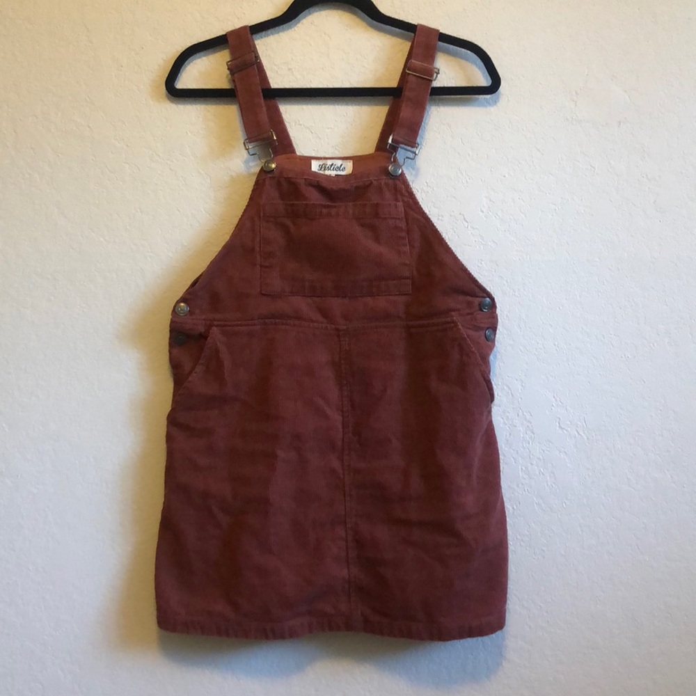 Corduroy overall dress